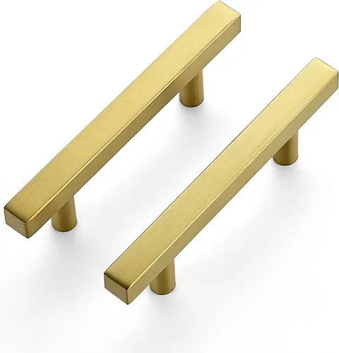 Miniatura 10 de Ravinte Paquete de 1 tirador cuadrado de 6 pulgadas de acero inoxidable negro mate para cajones de cocina, manijas de gabinete de 6 pulgadas