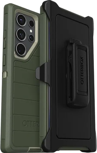 Miniatura 9 de OtterBox Funda para Galaxy S23 Ultra (Solo) - Serie Defender - Negro, Resistente y Duradero - con Protección de Puertos - Incluye Soporte con Clip