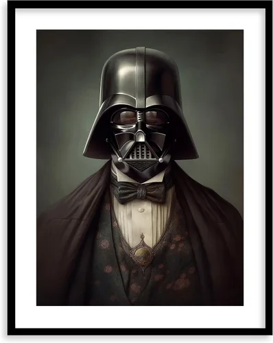 Miniatura 36 de Láminas de Arte de Retratos Victorianos de Star Wars - Impresión de Arte Fino Giclée Premium - Decoración de Pared Steampunk Estética, Póster Darth
