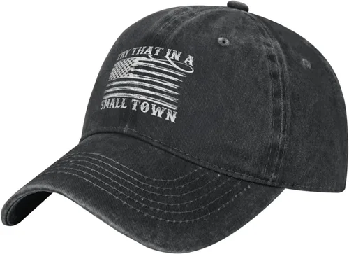Miniatura 14 de Hat Try That in Small Towns Trucker Hat Men Funny Mesh Cap for Summer