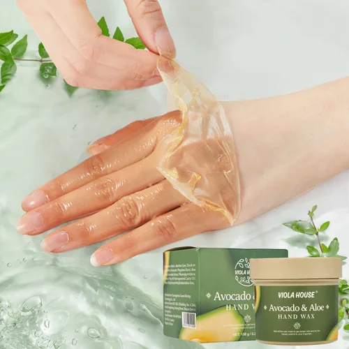 Miniatura 2 de VIOLA HOUSE Máscara de mano de aguacate y aloe Peel Off cera de manos, máscaras peladoras de manos – Película hidratante hidratante nutritiva