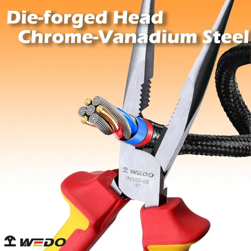Miniatura 7 de WEDO VDE - Juego de herramientas aisladas de 1000 V, 13 piezas, herramientas de seguridad para electricistas con alicates, destornilladores