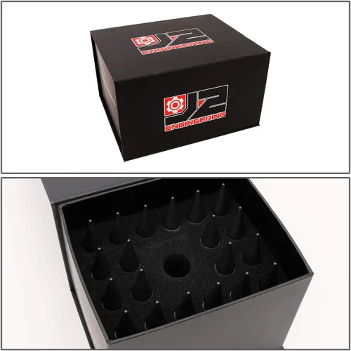 Miniatura 7 de J2 Engineering 7075 Aluminio Negro M12 x 1.5 20 piezas L: 4.843 in Tuerca de tuerca con adaptador de enchufe