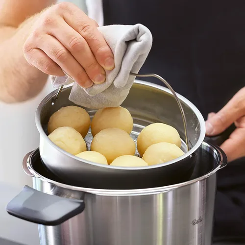 Miniatura 4 de Fissler Vitavit Premium - Olla a presión premium con inserto de vapor, 4.8 cuartos Acero inoxidable
