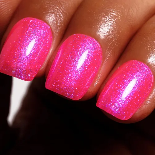 Miniatura 26 de Esmalte de Uñas en Gel con Purpurina, Esmalte de Uñas en Gel con Purpurina Rojo Sangre Brillante con Destellos, Esmalte de Uñas en Gel con Purpurina