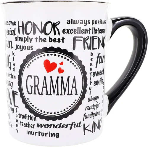 Cottage Creek Tazas – Taza de café grande de cerámica de Gramma – Taza de cerámica ideal para cocina, oficina y decoración del hogar – Regalos para