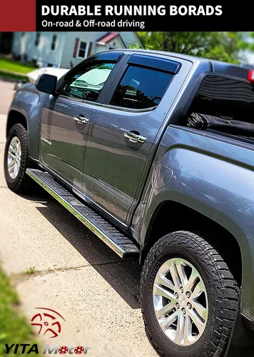 Miniatura 11 de YITAMOTOR Estribos de 6 pulgadas compatibles con Ford F150 SuperCrew Cab 2015-2025, Ford F250 F350 F450 F550 Super Duty Crew Cab 2017-2024, barras