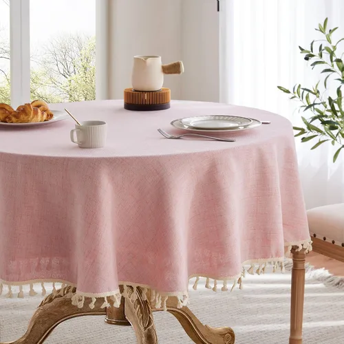 Miniatura 48 de Mantel de lino para mesa cuadrada, 52 x 52 pulgadas, color negro, mantel negro estilo granja, manteles de arpillera resistentes al agua para mesa