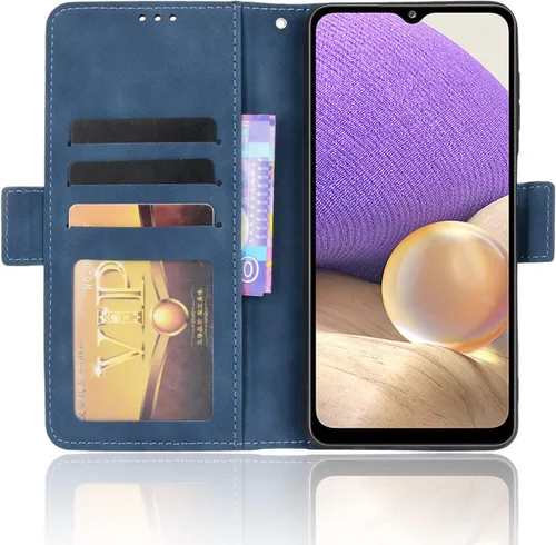 Miniatura 3 de Compatible con Samsung Galaxy A13 5G de 6.5 pulgadas 2022, funda magnética de piel sintética para Samsung Galaxy A13 5G de 6.5 pulgadas 2022 Azul
