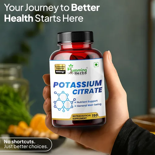 Miniatura 7 de Citrato de potasio 800 mg (306 mg de potasio elemental) – electrolitos y apoyo para el equilibrio del pH – vegano, sin OMG – 150 cápsulas