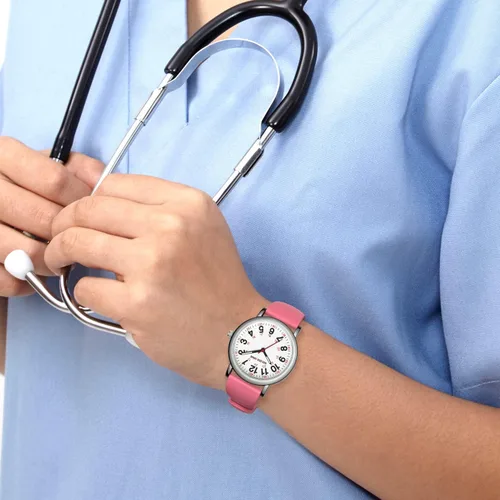 Miniatura 7 de GOLDEN HOUR Reloj de enfermera impermeable para profesionales médicos, estudiantes, mujeres y hombres, esfera luminosa de fácil lectura, 24 horas