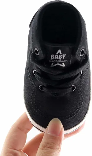 Miniatura 6 de GAISUMMI Unisex Baby Girls Boys Shoes Infant Canvas Sneakers Anti-Slip Rubber Sole Newborn Crib Shoes Toddler Outdoor Athletic First Walkers