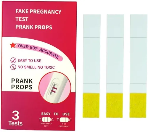 3 piezas de broma falsa broma prueba de embarazo siempre positivo cualquier prueba de regnancy para ser positivo divertido falso broma prueba de