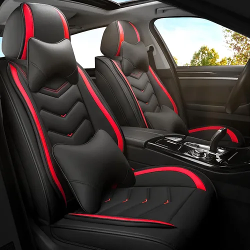 Miniatura 24 de ADERN Fundas de asiento de automóvil para Nissan Altima 2001-2026, funda de asiento de automóvil de piel de napa premium, elegantes fundas de Beige