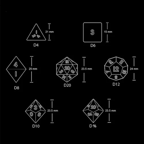 Miniatura 2 de Dados poliédricos DND de piedras preciosas de jade auspicioso natural, dados de juego de rol para juegos de mesa TRPG juegos de mazmorras y dragones