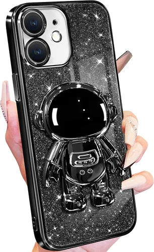 Miniatura 39 de Buleens Funda para iPhone 13 Pro Astronauta, Fundas Transparentes para iPhone 13 Pro con Papel Brillante y Soporte de Astronauta, Mujeres Niñas Rosa