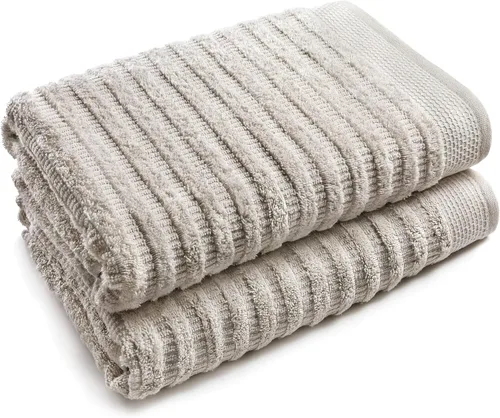 Miniatura 10 de Softerry Juego de toallas de baño de algodón orgánico puro, 100% algodón suave, extra absorbentes y duraderas, de secado rápido de 500 GSM, calidad