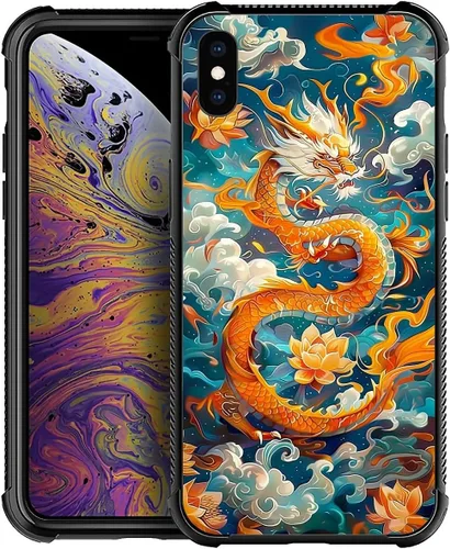 Miniatura 135 de CARLOCA Funda para iPhone XR, diseño de jirafa de cristal, ultra protección, a prueba de golpes, silicona suave TPU antideslizante para iPhone XR
