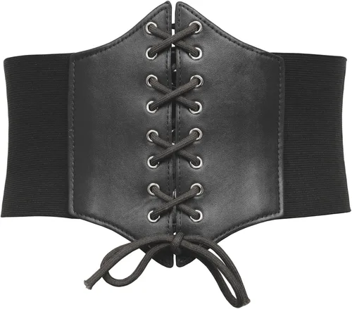 GRACE KARIN Cinturón de corsé para mujer, estilo vintage, con cordones, cinturón elástico