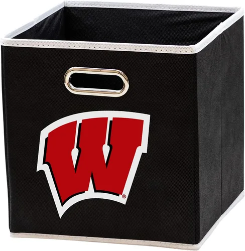 Miniatura 40 de Franklin Sports Cubos de almacenamiento de tela del equipo universitario de la NCAA hechos para adaptarse a organizadores de almacenamiento