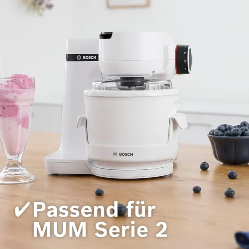 Miniatura 2 de Bosch MUZS2EB passend zu Küchenmaschinen MUMS2 máquina de hielo, Plástico, Blanco