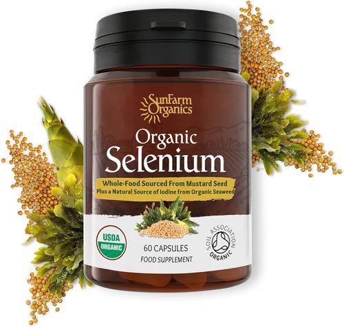 Miniatura 3 de Selenio orgánico de 200 mcg con yodo y sílice, todo de alimentos integrales orgánicos certificados, suministro para dos meses