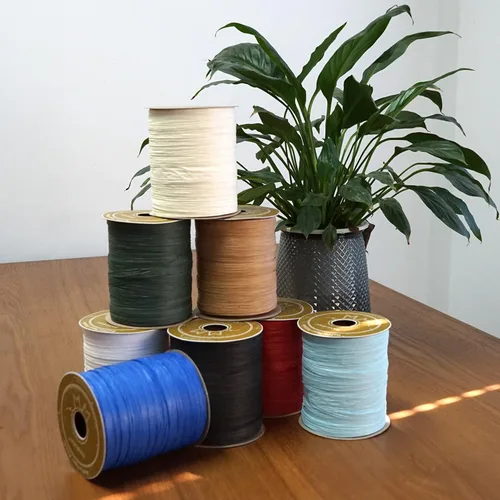 Miniatura 6 de Cinta de rafia para envoltura de regalos, cordel de papel de embalaje, cinta de manualidades hilo de rafia para crochet - 1/4 pulgadas de ancho, 100