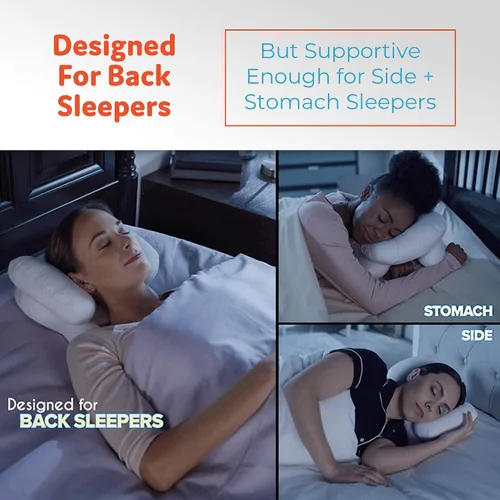Miniatura 3 de Almohada Dream Wing con alas ergonómica y cómoda para dormir de lado, espalda y estómago con soporte para cuello y cabeza