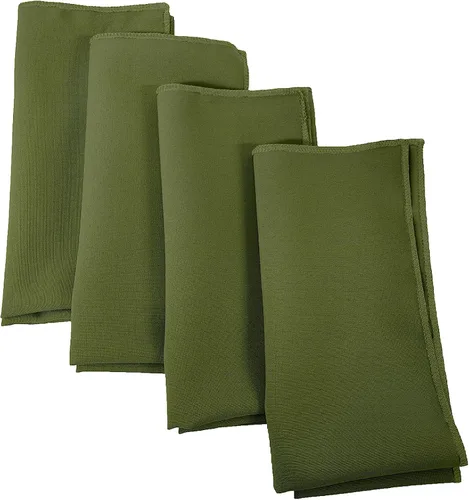 Miniatura 90 de LA Linen Paquete de 10 servilletas de popelina de poli, servilletas de tela suave, servilletas lavables y reutilizables, servilletas de mesa
