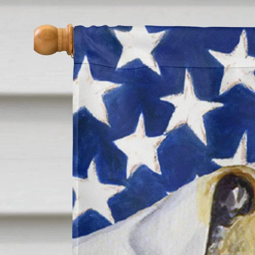 Miniatura 3 de Bandera de EE. UU. con Bulldog Inglés de Caroline's Treasures LH9018CHF para casa, bandera de porche grande, asta decorativa para exteriores