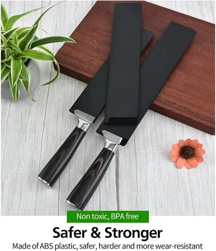 Miniatura 4 de 20 piezas de juego de protectores universales para filo de cuchillo, funda de cuchillo sin BPA, fundas protectoras para cuchillos forradas de 20