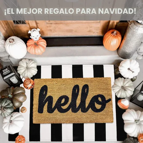 Miniatura 2 de IOHOUZE - Tapete a rayas negro y blanco de 27.5 x 43 pulgadas para puerta principal, lavable, para porche delantero, tapete de bienvenida