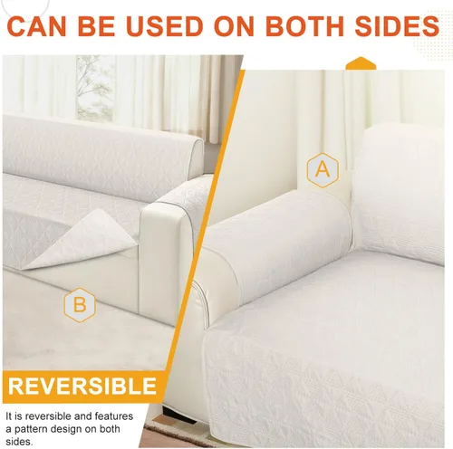 Miniatura 6 de ALIECOM Fundas para sofá seccional de esquina en forma de L Fundas para sofá reversibles lavables para sofá seccional Funda para sofá deslizable