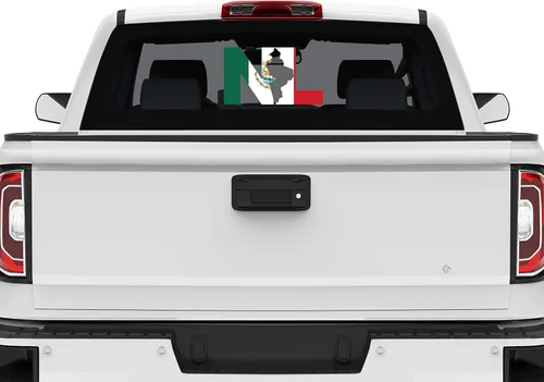 Miniatura 6 de NL Nuevo Leon Bandera México - Calcomanía (18 x 10.3 pulgadas)