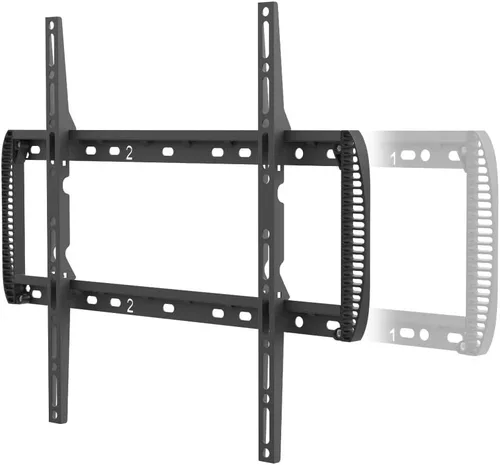 Barkan Soporte de pared para TV, soporte de pantalla fijo plano/curvado de 13-90 pulgadas, soporta hasta 132 libras, bloqueo automático, placa de