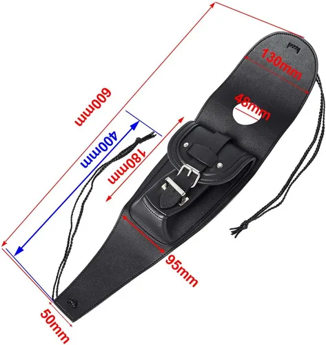 Miniatura 4 de Bolsa de depósito de combustible para motocicleta, bolsa central de cuero sintético para consola de salpicadero, bolsa negra para Harley Iron 883