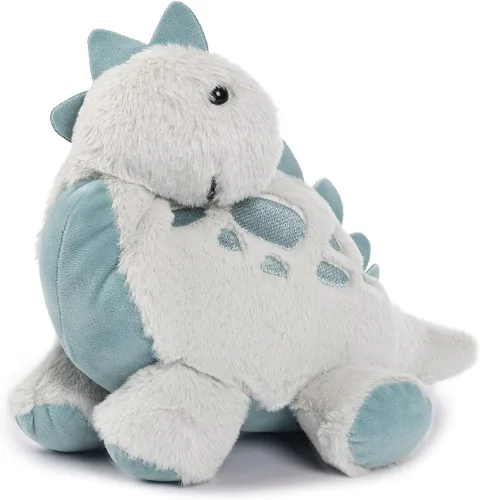Miniatura 3 de TCBunny Juguete de peluche de dinosaurio bebé para dormir, 15 pulgadas, Stephan (Estegosaurio-gris)
