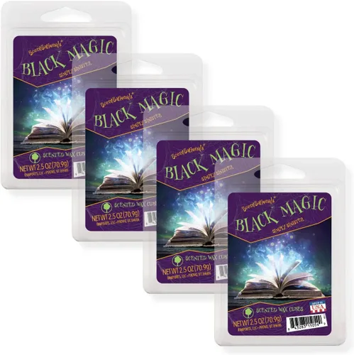Scentsationals Wax Melts, cubos de cera con aroma fuerte – Colección de gotas de Halloween Black Magic – Fundición perfumada de larga duración para