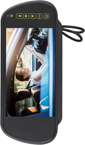Miniatura 3 de 7 pulgadas espejo retrovisor del coche pantalla de respaldo de la cámara con interfaz AV para todos los vehículos