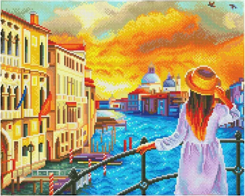 Miniatura 12 de DIAMOND ART BY LEISURE ARTS Kits de pintura de diamantes para adultos de 14 x 16 pulgadas, vino abstracto avanzado, taladro completo, kits de arte