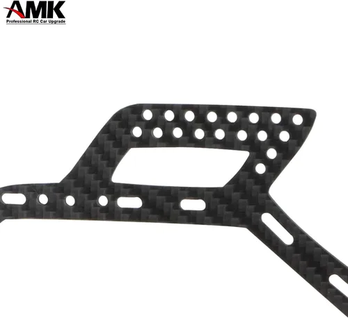 Miniatura 8 de AMK Rieles de marco de chasis SCX10 de fibra de carbono gruesa de 0.138 in DIY 12.323 in Wheelbass 1/10 RC Crawler Body LCG Builder Kit Axial SCX10