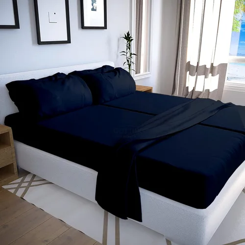 Miniatura 36 de Sábanas extra largas de tamaño individual XL para dormitorio, sábanas de microfibra súper suave, ropa de cama de lujo de hotel, sábanas de Blanco