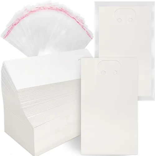 Spakon 400 tarjetas de exhibición de llavero con bolsas autosellantes de 2.8 x 4.7 pulgadas, llavero de exhibición, soporte para tarjetas, bolsa