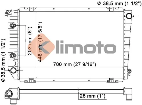 Miniatura 2 de Radiador Compatible con Ford Country Squire LTD Crown Victoria Lincoln Town Car Mercury Grand Marquis 5.0L 5.8L V8 Compatible con F0AZ16138A