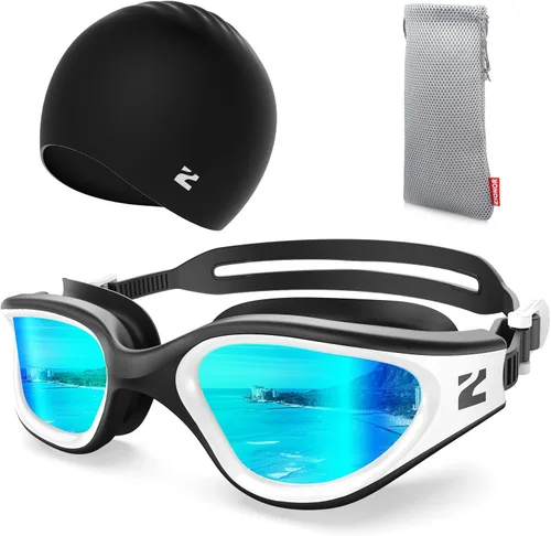 Miniatura 16 de ZIONOR Gafas de natación para adultos, G1 Air con protección UV antivaho y a prueba de fugas, ajuste cómodo para adultos, hombres y mujeres, incluye