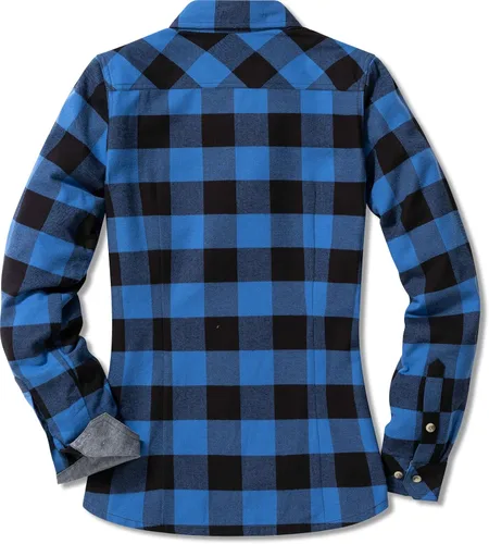 Miniatura 2 de CQR - Camisa de franela a cuadros para mujer, de manga larga, casual, de algodón suave cepillado y con botones