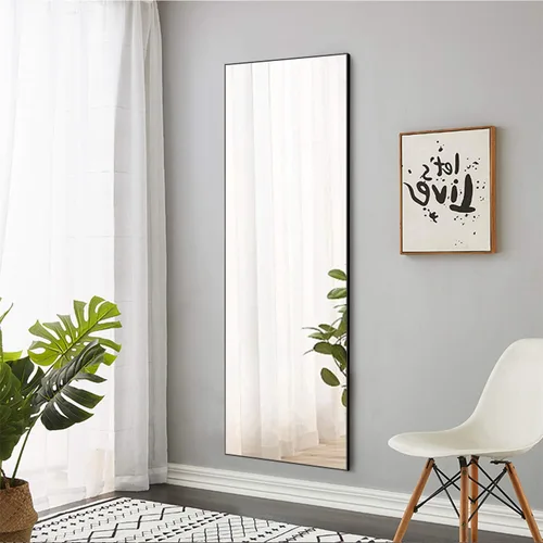 Miniatura 33 de KIAYACI - Espejo para pared de cuerpo completo, espejo para dormitorio o vestidor, se puede colocar de pie, colgado o apoyado contra la pared