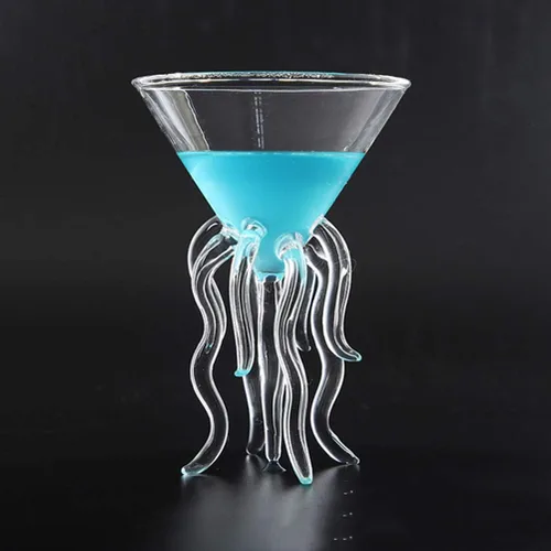 Miniatura 8 de GAOGAO Vaso de Martini de Pulpo Herramientas de Vaso de Bar de Cóctel Creativo (2 Transparentes)