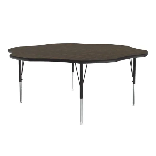 Miniatura 24 de Correll Mesa de Actividades Rectangular para Aula de 24"x36", Altura Ajustable (19"-29"), Granito Negro Laminado Térmico Fusionado Duradero