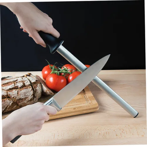 Miniatura 2 de KICHOUSE Sacapuntas de acero al carbono Rod Pulir Área Gourmet Stick para Cocina y Chef Uso Picture 1